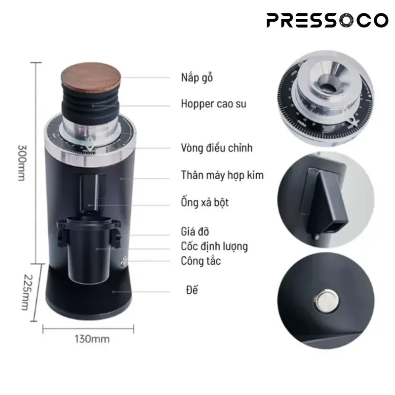 DF64 Gen 2  Grinder Single Dose, Black 02