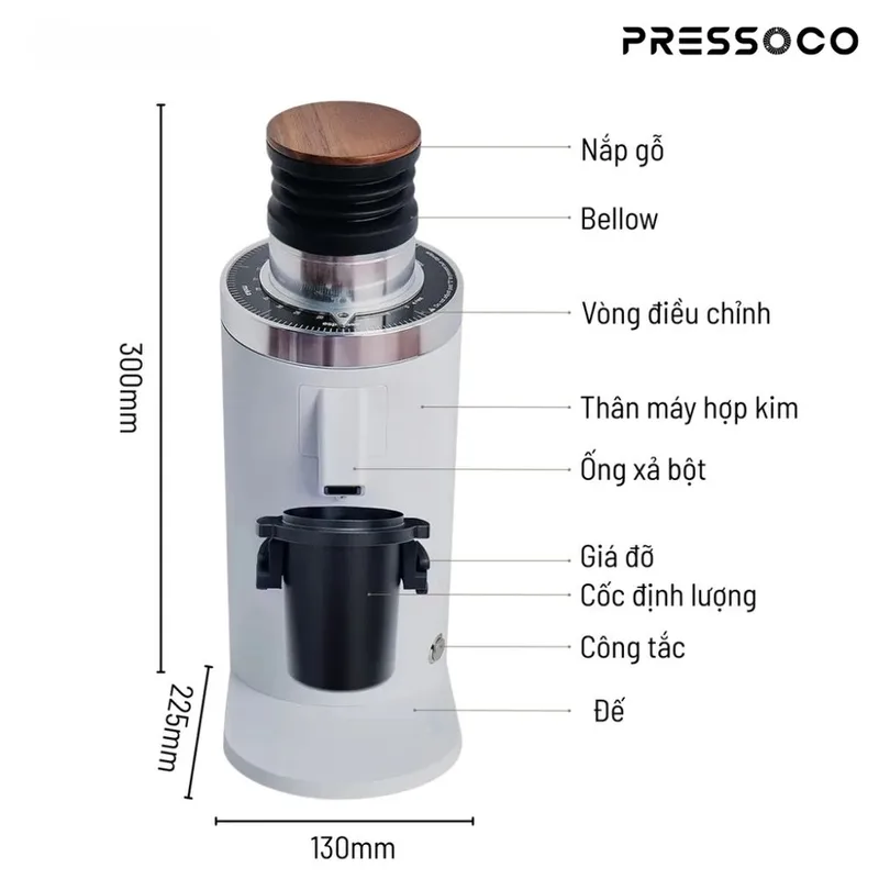 DF64 Grinder Single Dose, Gen 2, White 02