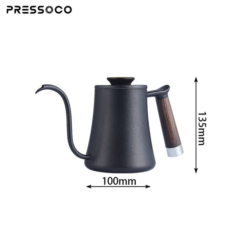 Presso Kettle 304 Stainless Steel Pour Over 600ml - BLACK 02