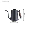 Presso Kettle 304 Stainless Steel Pour Over 600ml - BLACK 02