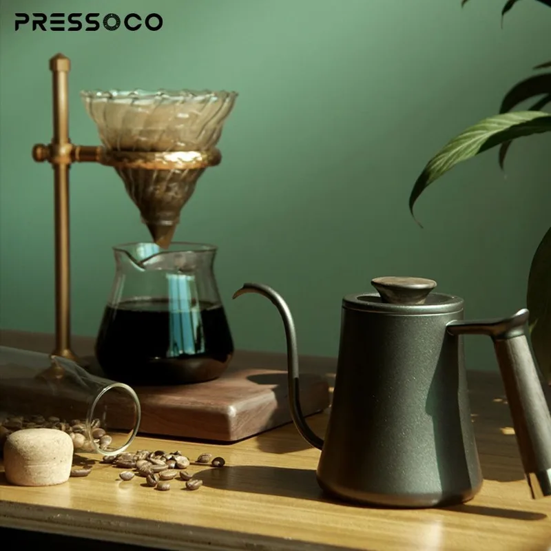 Presso Kettle 304 Stainless Steel Pour Over 600ml - BLACK 03