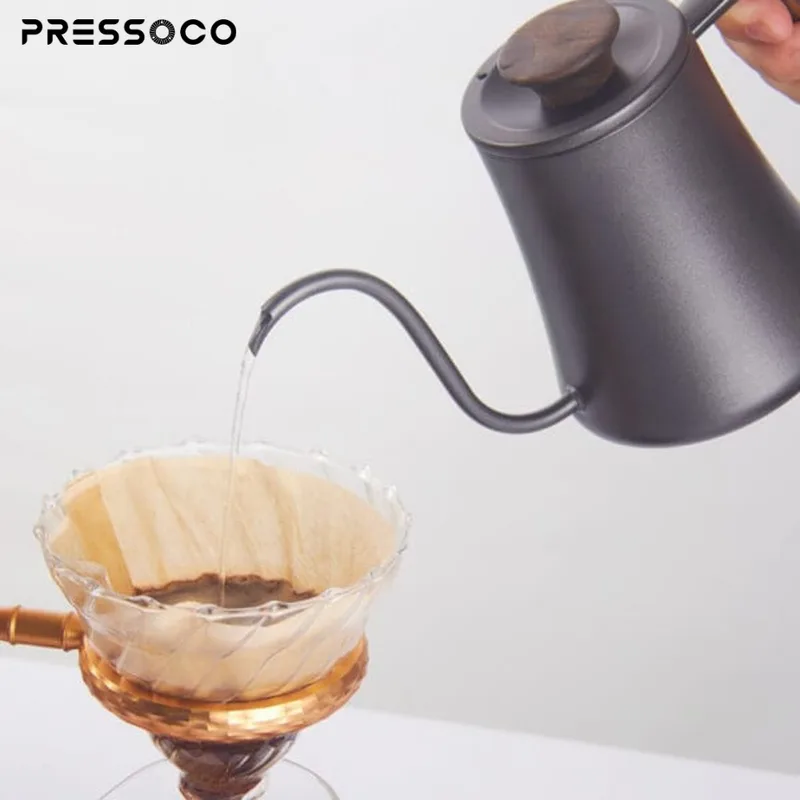 Presso Kettle 304 Stainless Steel Pour Over 600ml - BLACK 04
