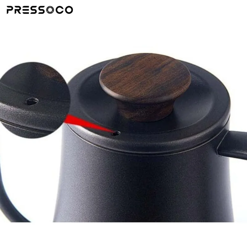 Presso Kettle 304 Stainless Steel Pour Over 600ml - BLACK 05