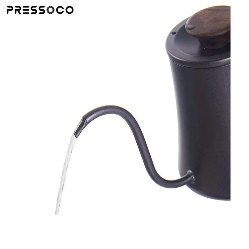 Presso Kettle 304 Stainless Steel Pour Over 600ml - BLACK 08