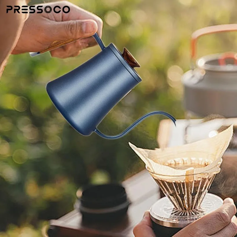 Presso Kettle 304 Stainless Steel Pour Over 600ml - Blue 08