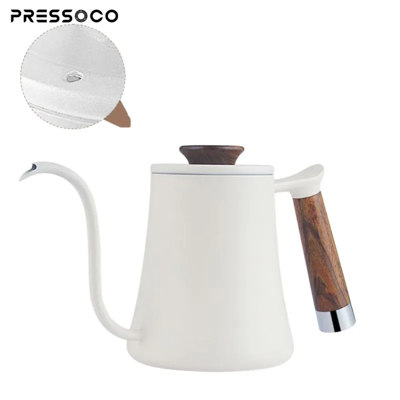 Presso Kettle 304 Stainless Steel Pour Over 600ml - White Rice 05