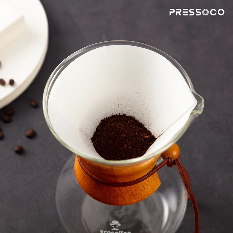 Pressoco Coffee Paper Filter Chemex 3 cups (100 tờ) 08