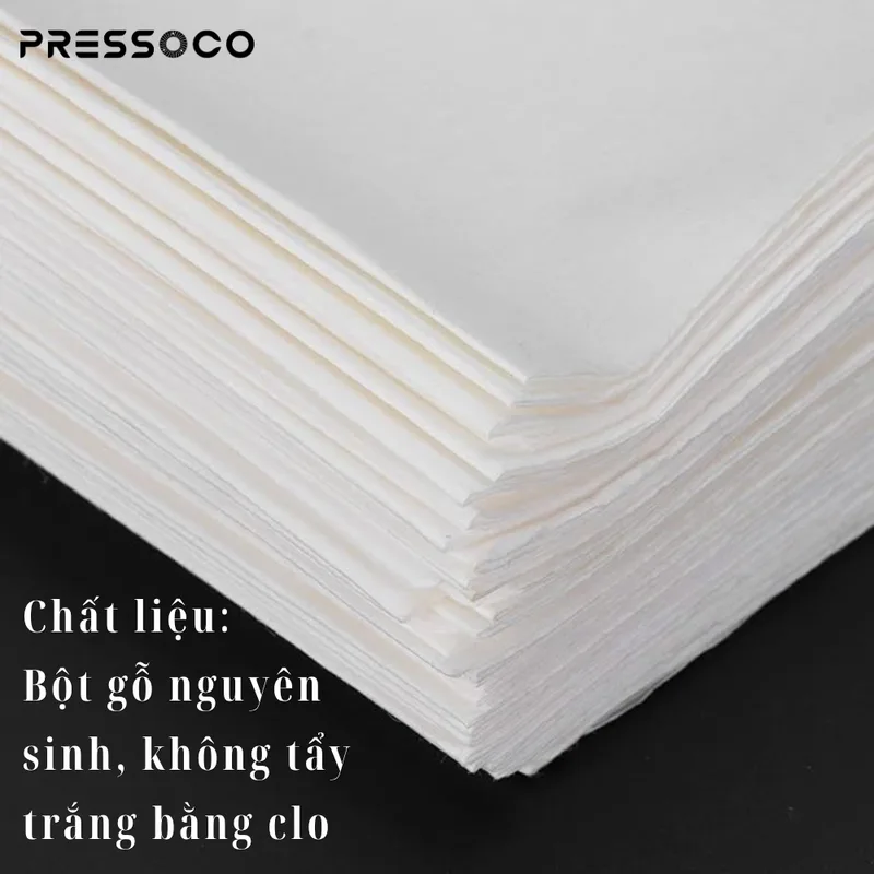Pressoco Coffee Paper Filter Chemex 6 cups (100 tờ) 04