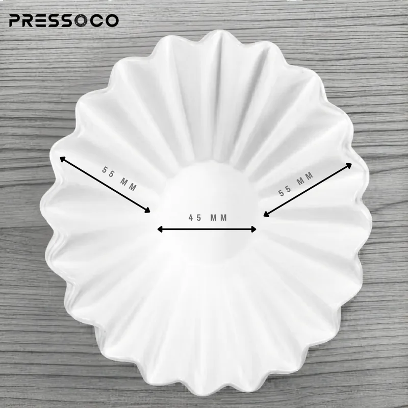 Pressoco Coffee Paper Filter Wave W-185 (185*50 mm) 02