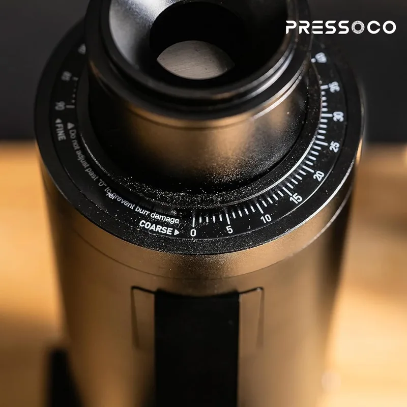 Pressoco DF64V Grinder Red Titan-Burr, 64mm, Single Dose Black 300W 04