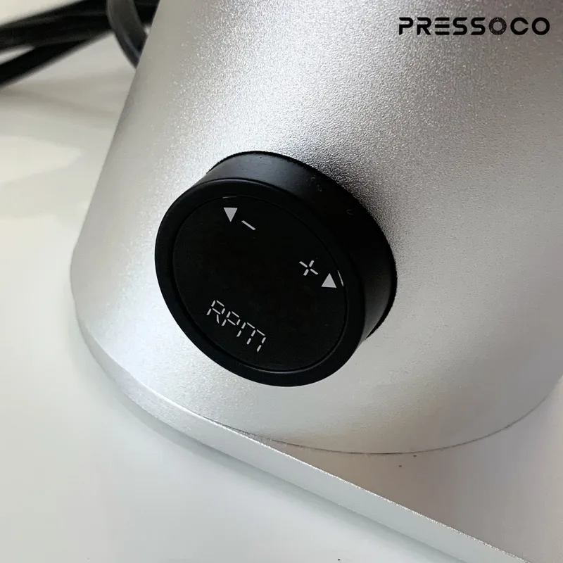 Pressoco DF64V Grinder Red Titan-Burr, 64mm, Single Dose Silver 300W 09