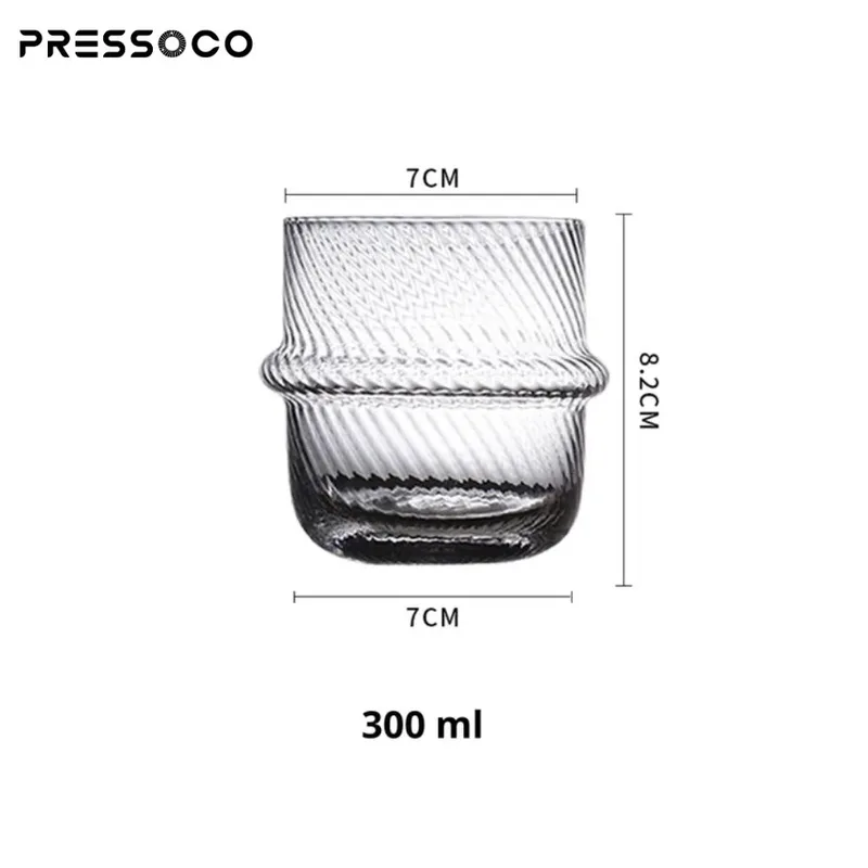 Pressoco Diamond Double Glass Cup, 300ml 02