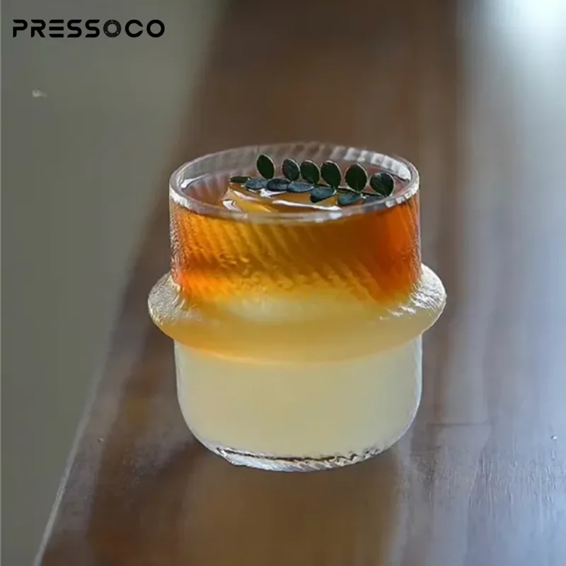 Pressoco Diamond Double Glass Cup, 300ml 06