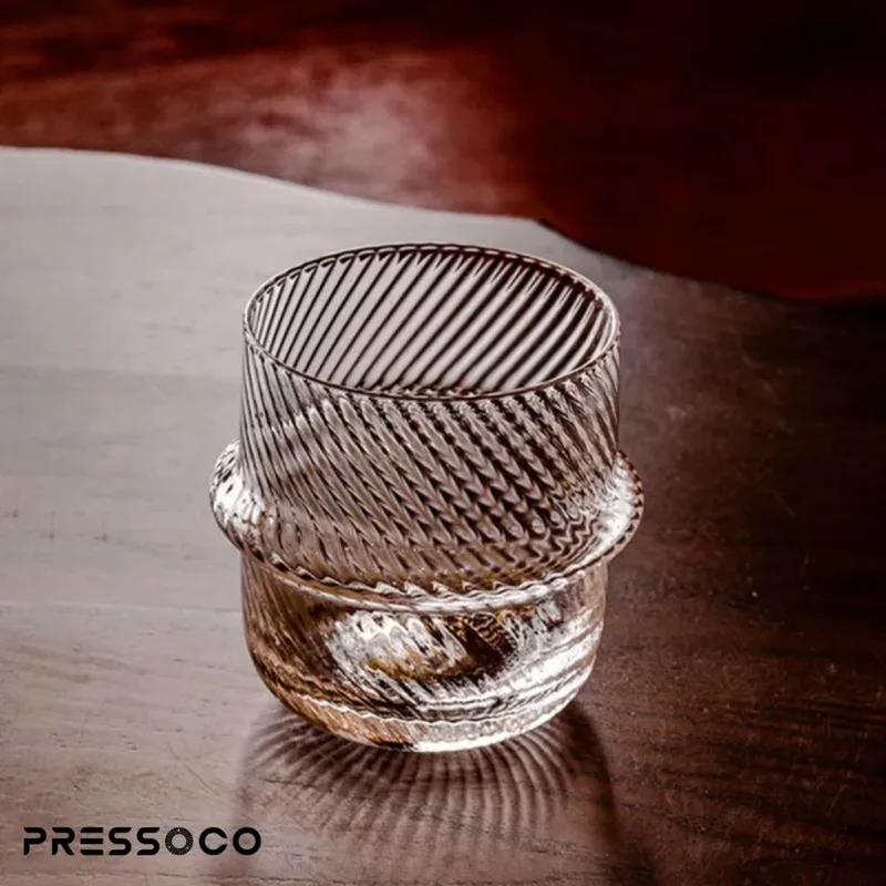 Pressoco Diamond Double Glass Cup, 300ml 07