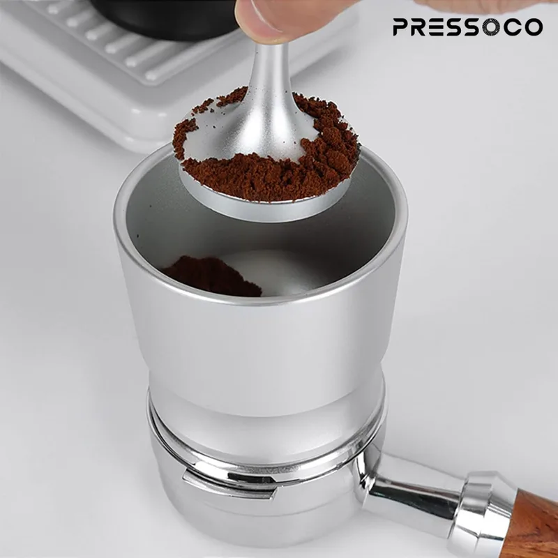 Pressoco - Dosing Cup Aluminum Alloy Holder 58mm/EK43 - Silver 07