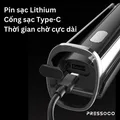 Pressoco Electric milk frother USB, White 09