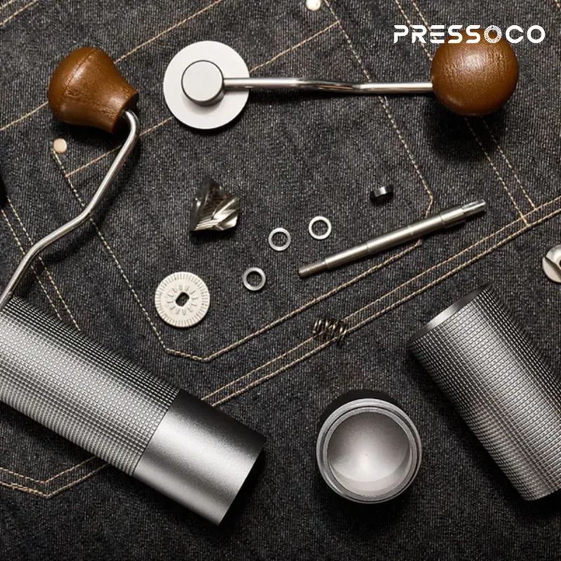 Pressoco Hand Grinder 420CNC Silver - Lưỡi xay 5 cạnh 06