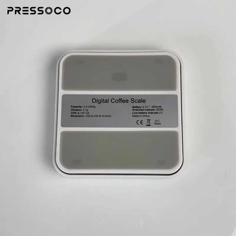 Pressoco K112E Coffee Scale Digital White 2000g, 0.1g 08