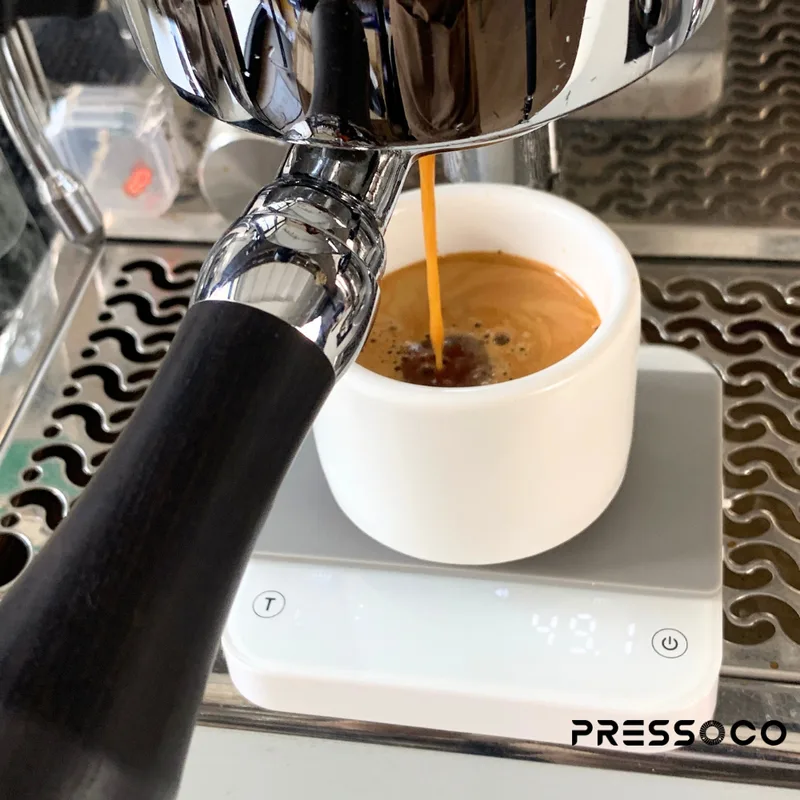 Pressoco K112E Coffee Scale Digital White 2000g, 0.1g 09