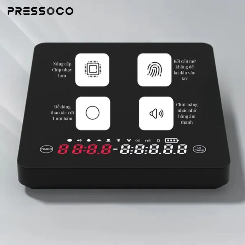 Pressoco K99E Coffee Scale Digital Black 2000g, 0.1g 04