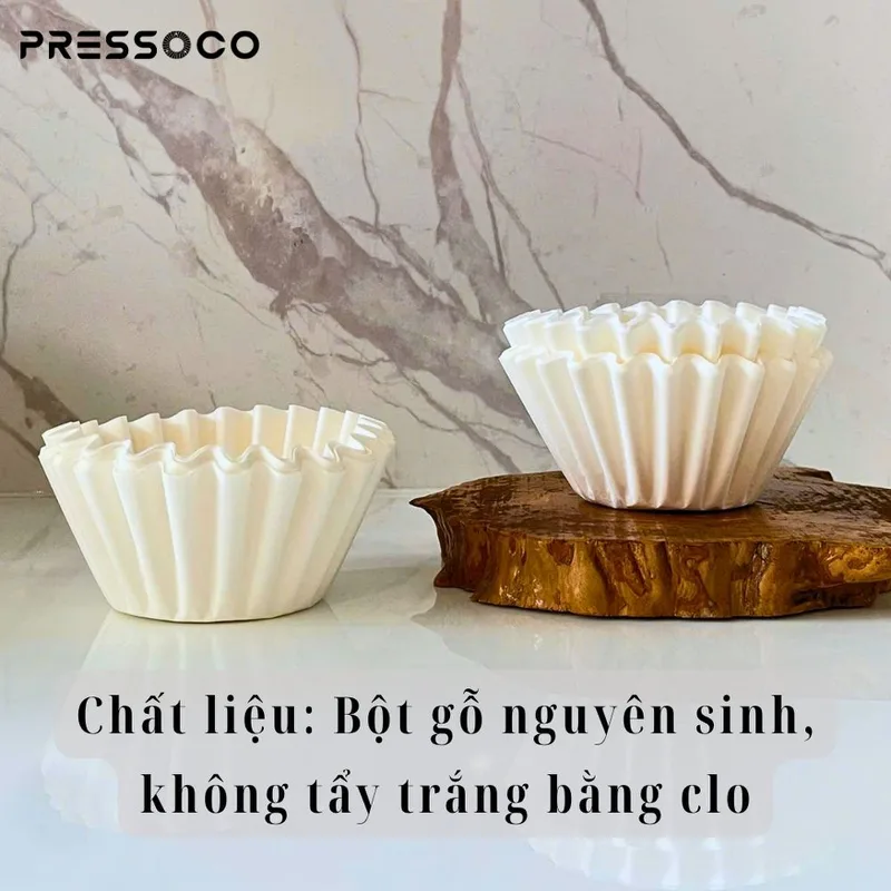 Pressoco Paper filter basket B03 - 20cm - 100 tờ 03