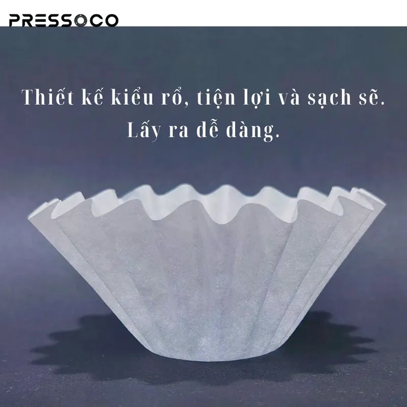 Pressoco Paper filter basket B03 - 20cm - 100 tờ 04