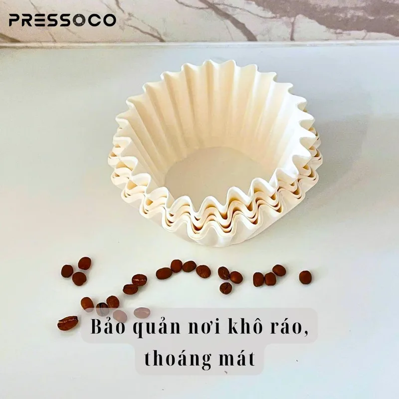 Pressoco Paper filter basket B03 - 20cm - 100 tờ 05