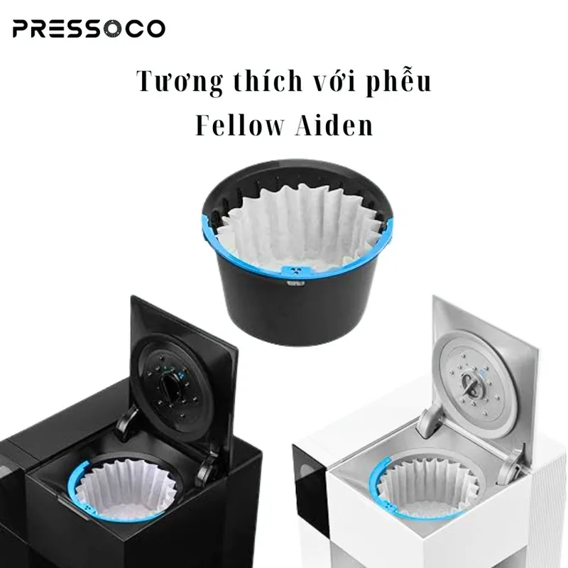 Pressoco Paper filter basket B03 - 20cm - 100 tờ 06