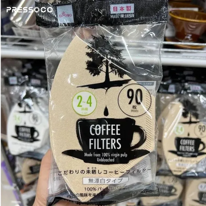 Pressoco Paper Filter Trapezoid Brown 2-4 cups 02