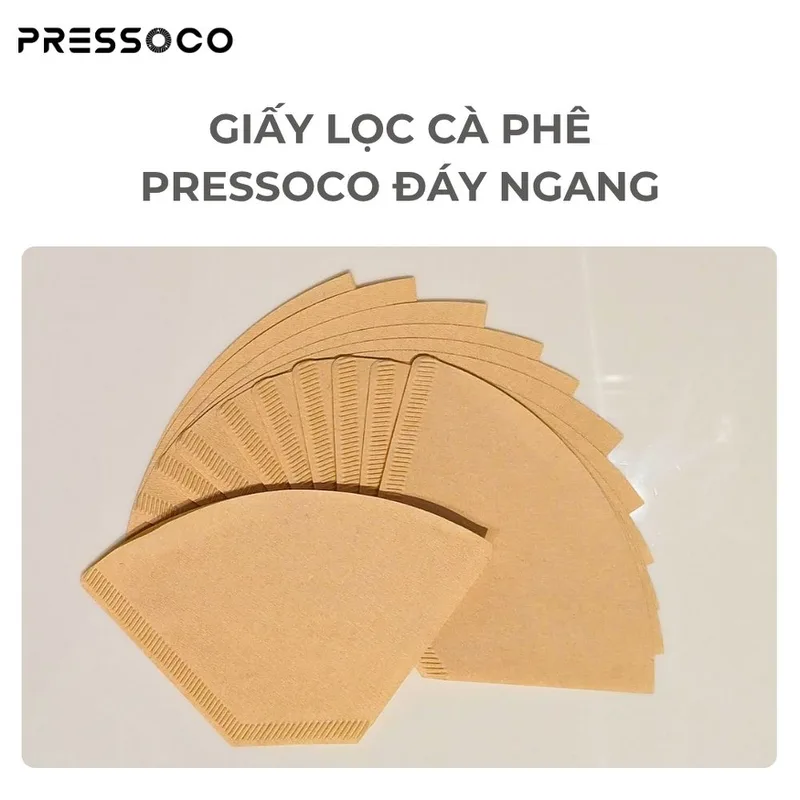 Pressoco Paper Filter Trapezoid Brown 2-4 cups 04