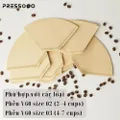 Pressoco Paper Filter Trapezoid Brown 2-4 cups 06