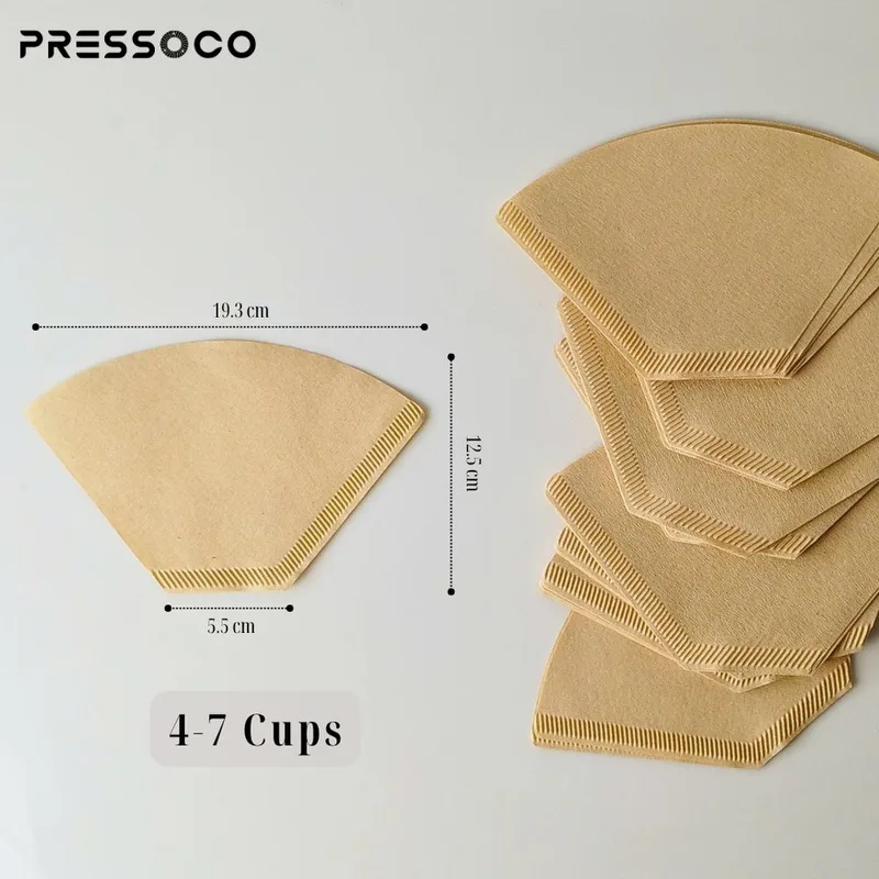 Pressoco Paper Filter Trapezoid Brown 4-7 cups 03