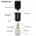 PRESSOCO Portable Electric grinder - Gen Z 38mm | USB Rechargeable -Black 03