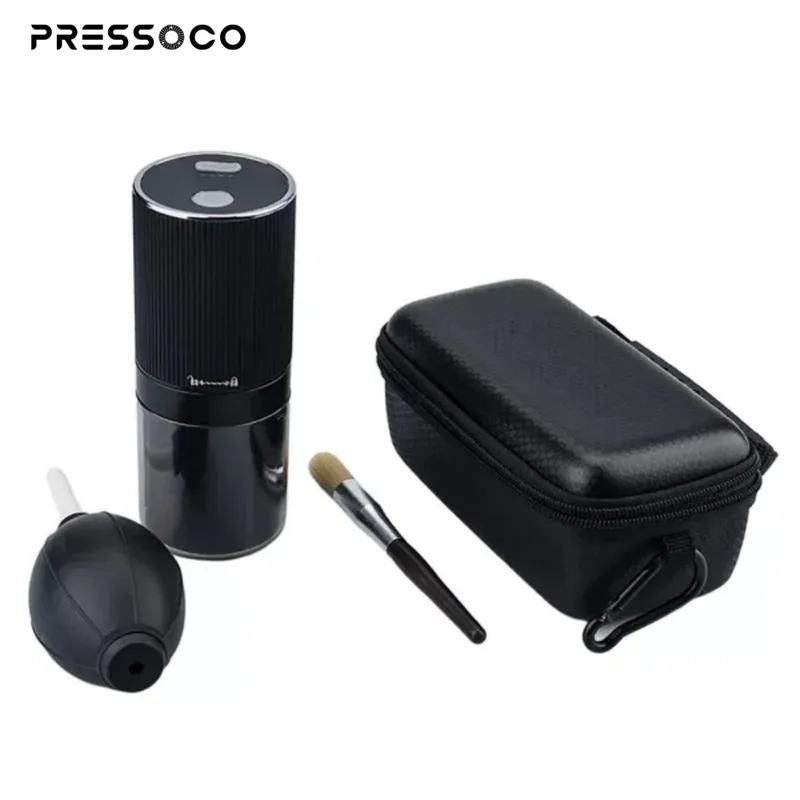 PRESSOCO Portable Electric grinder - Gen Z 38mm | USB Rechargeable -Black 05