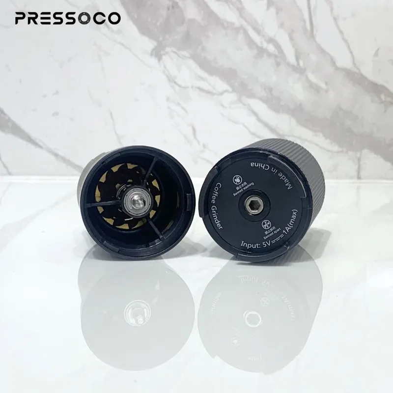 PRESSOCO Portable Electric grinder - Gen Z 38mm | USB Rechargeable - Gray 07