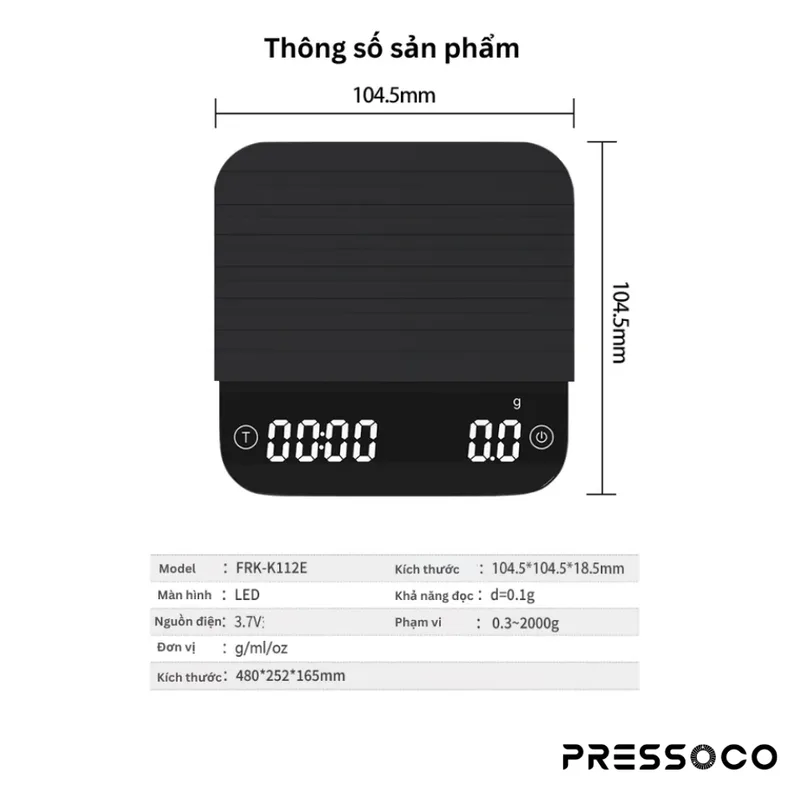 Pressoco Scale K112 - LED (0.3-2000g) 02