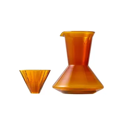 Pressoco Set Glass Pour Over - Amber (Drip Pot + Dripper)