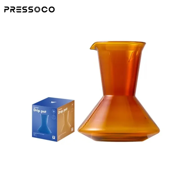 Pressoco Set Glass Pour Over - Amber (Drip Pot + Dripper) 03