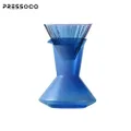 Pressoco Set Glass Pour Over - Blue (Drip Pot 600ml + Dripper 02) 03