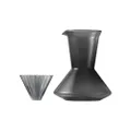 Pressoco Set Glass Pour Over - Smoke (Drip Pot 600ml + Dripper 02) 01