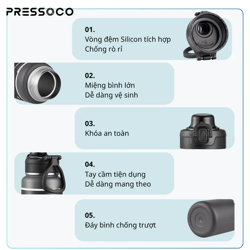 Pressoco Tumbler ThermaLux 700 - Forest Emerald 06