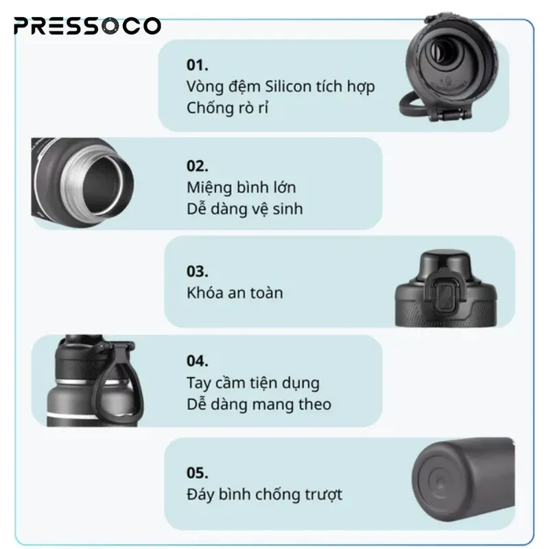 Pressoco Tumbler ThermaLux 700 - Midnight Steel 09